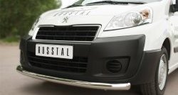18 299 р. Одинарная защита переднего бампера из трубы диаметром 63 мм SLITKOFF Peugeot Expert G9 минивэн дорестайлинг (2007-2013)  с доставкой в г. Вологда. Увеличить фотографию 2