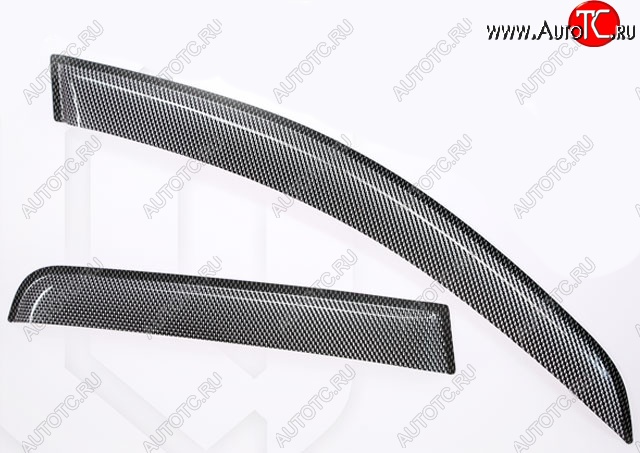 3 399 р. Дефлектора окон CA-Plastic  Pontiac Vibe  ZZE (2002-2008) дорестайлинг, рестайлинг (Шелкография карбон-серебро, Без хром.молдинга)  с доставкой в г. Вологда