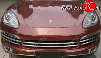 24 849 р. Вставки в передние воздуховоды бампера СТ Porsche Cayenne 958 (2010-2014) (Неокрашенная)  с доставкой в г. Вологда
