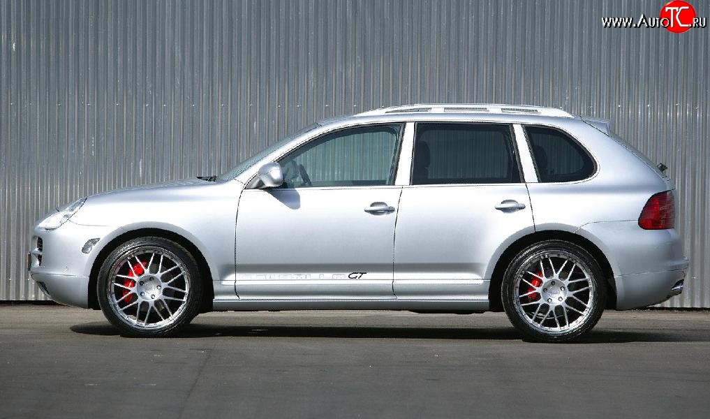 18 449 р. Комплект порогов Gemballa Aero I Porsche Cayenne 955 (2002-2006) (Неокрашенные)  с доставкой в г. Вологда