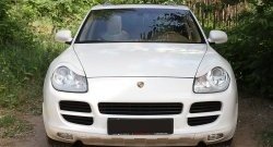 1 399 р. Реснички на фары RA Porsche Cayenne 955 (2002-2006) (Неокрашенные)  с доставкой в г. Вологда. Увеличить фотографию 3