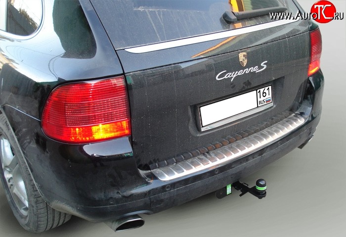 4 999 р. Фаркоп Лидер Плюс Porsche Cayenne 955 (2002-2006) (Без электропакета)  с доставкой в г. Вологда