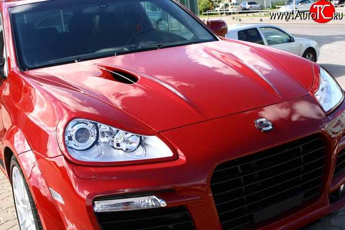 27 649 р. Пластиковый капот Techart Magnum II Porsche Cayenne 957 (2007-2010) (Неокрашенный)  с доставкой в г. Вологда