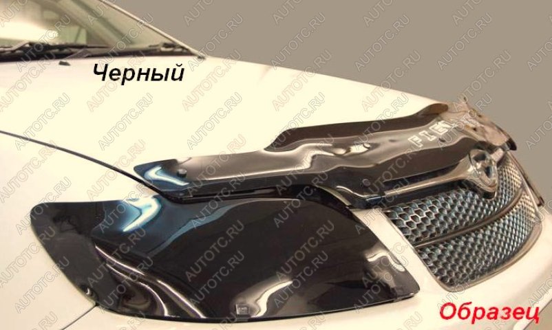 2 079 р. Дефлектор капота CA-Plastiс  Mitsubishi Delica  4 (1994-1997) дорестайлинг (серия Classic черный)  с доставкой в г. Вологда
