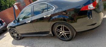 4 949 р. Пороги накладки Mugen Honda Accord 8 CU седан дорестайлинг (2008-2011) (Неокрашенные)  с доставкой в г. Вологда. Увеличить фотографию 5