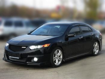 4 949 р. Пороги накладки Mugen Honda Accord 8 CU седан дорестайлинг (2008-2011) (Неокрашенные)  с доставкой в г. Вологда. Увеличить фотографию 6