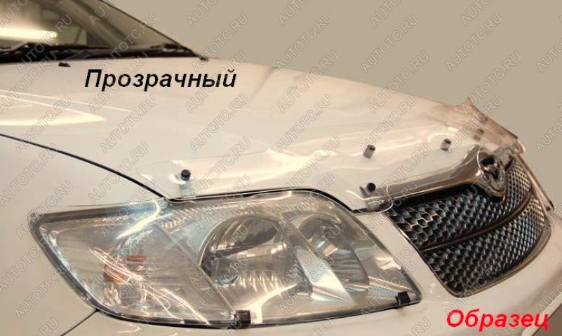2 399 р. Дефлектор капота CA-Plastiс  Nissan Qashqai  1 (2007-2010) дорестайлинг (серия Classic прозрачный, Без надписи)  с доставкой в г. Вологда