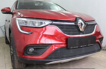 4 899 р. Защитная сетка в бампер (низ, ячейка 4х10 мм) Стрелка11 Премиум Renault Arkana (2019-2025) (Чёрная)  с доставкой в г. Вологда. Увеличить фотографию 2