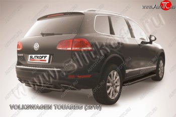 Защита задняя Slitkoff Volkswagen Touareg 2 NF дорестайлинг (2010-2014)