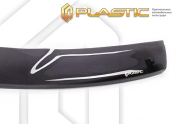 2 079 р. Дефлектор капота CA-Plastic Лада Веста Кросс SW 2181 универсал дорестайлинг (2017-2023) (classic полупрозрачный, без надписи)  с доставкой в г. Вологда. Увеличить фотографию 2