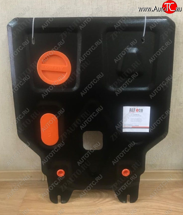 3 199 р. Защита картера двигателя и КПП Alfeco Honda Jazz (2008-2015) (Сталь 2 мм)  с доставкой в г. Вологда