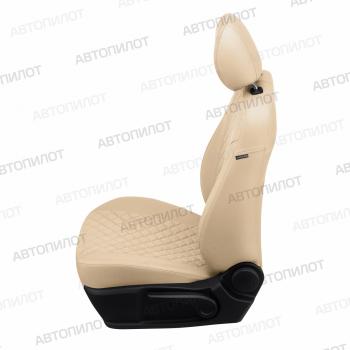 8 499 р. Чехлы на сиденья Алькантара ромб (экокожа) Автопилот  Chery Tiggo 7 - Tiggo 7 Pro Max  T1E (бежевый)  с доставкой в г. Вологда. Увеличить фотографию 3