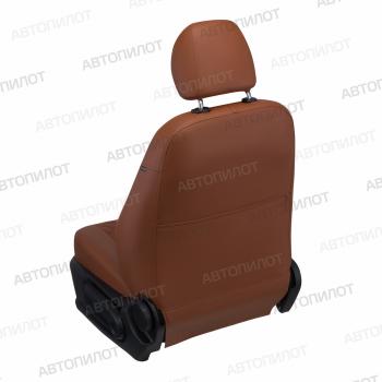 14 249 р. Чехлы на сиденья Алькантара ромб (к. Active Supreme 3 отд. части + вырез под задний подлок. экокожа) Автопилот  Mazda CX-5  KF (2016-2025) (коричневый)  с доставкой в г. Вологда. Увеличить фотографию 5