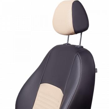 9 449 р. Комплект чехлов для сидений (РЗС 40/60 3Г Илана+Орегон) ТУРИН СТ Lord Autofashion Opel Astra J хэтчбек 5 дв.  рестайлинг (2012-2017) (черный, вставка бежевая, строчка бежевая)  с доставкой в г. Вологда. Увеличить фотографию 5