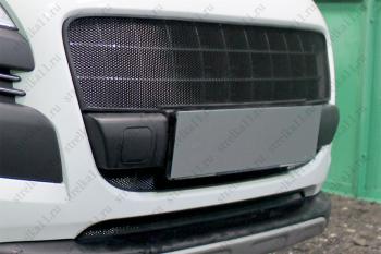 2 349 р. Защита радиатора (середина) Стрелка11 Стандарт Peugeot 3008 дорестайлинг (2009-2013) (черная)  с доставкой в г. Вологда. Увеличить фотографию 3