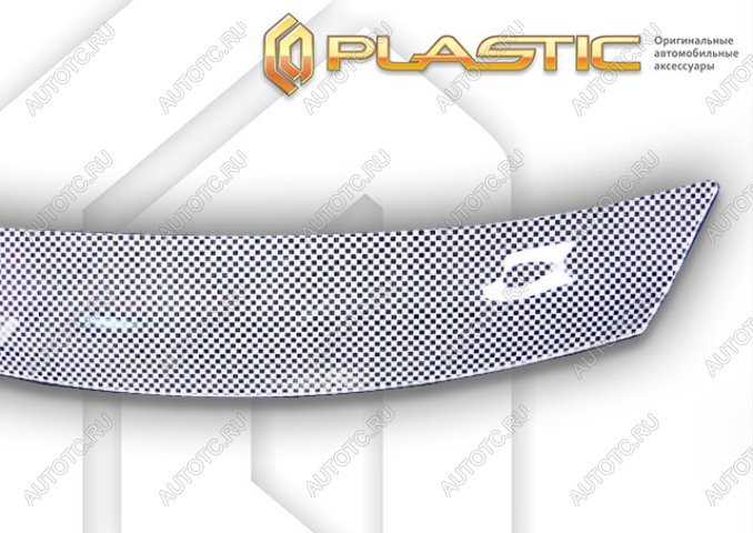 2 599 р. Дефлектор капота CA-Plastic (exclusive)  Haval H6  B01 (2020-2024) (Шелкография белая)  с доставкой в г. Вологда