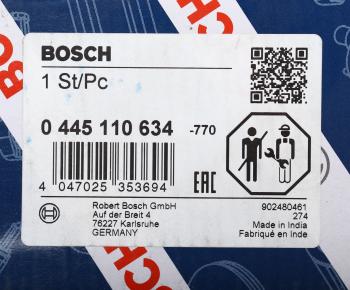 36 849 р. Форсунка OPEL Movano RENAULT Master топливная BOSCH BOSCH 0445110634  с доставкой в г. Вологда. Увеличить фотографию 6
