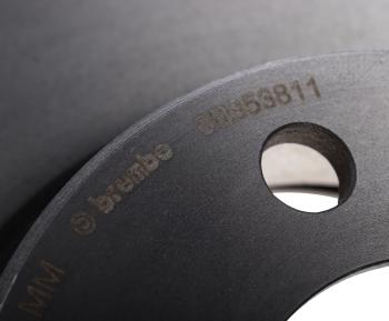 13 499 р. Диск тормозной BMW 7 (E65) передний (1шт.) BREMBO BREMBO 09.b538.11  с доставкой в г. Вологда. Увеличить фотографию 5
