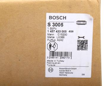 4 699 р. Фильтр воздушный MERCEDES T1,T2 BOSCH BOSCH 1457433005  с доставкой в г. Вологда. Увеличить фотографию 3