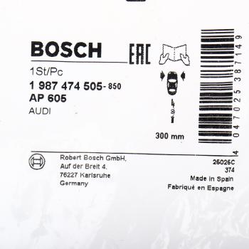 649 р. Датчик износа тормозных колодок AUDI A5,S5 (08-) BOSCH BOSCH 1987474505 BOSCH 1987474505  с доставкой в г. Вологда. Увеличить фотографию 4