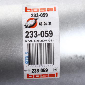 8 499 р. Глушитель VW Caddy (04-) задняя часть BOSAL BOSAL 233-059  с доставкой в г. Вологда. Увеличить фотографию 3