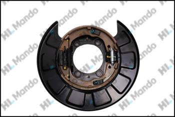 12 549 р. Щит тормоза HYUNDAI Santa Fe (05-) задний левый (с колодками) MANDO MANDO ex582502b000 MANDO ex582502b000  с доставкой в г. Вологда. Увеличить фотографию 3