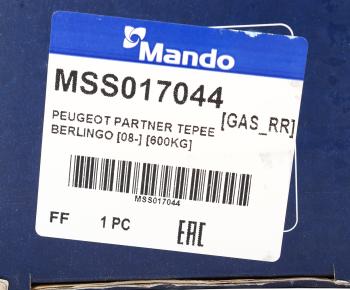 5 349 р. Амортизатор PEUGEOT Partner (08-) CITROEN Berlingo (08-) задний левыйправый газовый MANDO MANDO mss017044  с доставкой в г. Вологда. Увеличить фотографию 3