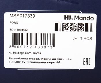 7 599 р. Амортизатор FORD Transit (06-) передний левый/правый газовый MANDO MANDO mss017339 MANDO mss017339  с доставкой в г. Вологда. Увеличить фотографию 3