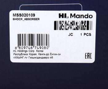 7 199 р. Амортизатор MITSUBISHI Outlander (05-) передний левый газовый MANDO MANDO mss020109 MANDO mss020109  с доставкой в г. Вологда. Увеличить фотографию 4
