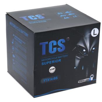4 099 р. Аккумулятор TCS AGM 14Ач TCS 6ст14 ytx14l-bs  с доставкой в г. Вологда. Увеличить фотографию 3