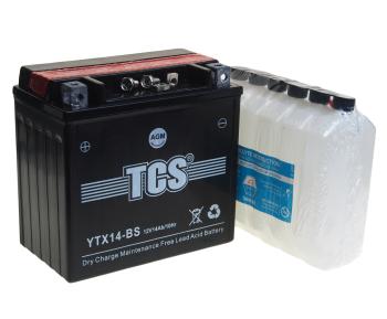 4 099 р. Аккумулятор TCS AGM 14Ач TCS 6ст14 ytx14-bs  с доставкой в г. Вологда. Увеличить фотографию 2