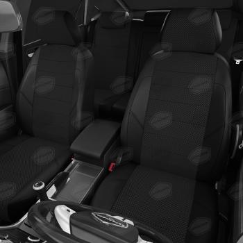 Авточехлы ЛАДА Largus (21-) экокожа-жаккард 5 мест задняя спинка 40х60 черные комплект AVTOLIDER AVTOLIDER vz29-2186-kk4