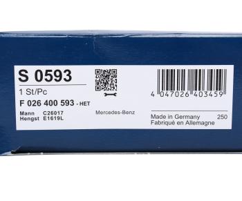 2 099 р. Фильтр воздушный MERCEDES A (W177) BOSCH BOSCH f026400593 BOSCH f026400593  с доставкой в г. Вологда. Увеличить фотографию 3