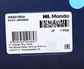 4 849 р. Амортизатор MITSUBISHI Lancer 10 (07-) задний левый/правый газовый MANDO MANDO mss015534 MANDO mss015534  с доставкой в г. Вологда. Увеличить фотографию 4