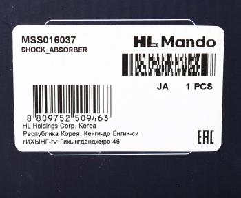 5 749 р. Амортизатор NISSAN Primera (P12E) (02-) передний правый газовый MANDO MANDO mss016037 MANDO mss016037  с доставкой в г. Вологда. Увеличить фотографию 3
