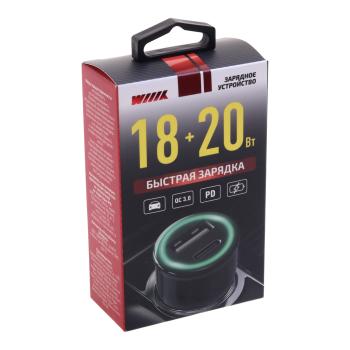 469 р. Устройство зарядное в прикуриватель 1USB + 1 Type C 12V WIIIX WIIIX ucc-5-2-01-qcpd-ant  с доставкой в г. Вологда. Увеличить фотографию 3