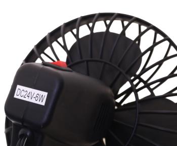 459 р. Вентилятор в салон 24V на присоске черный SKYWAY SKYWAY s01901002  с доставкой в г. Вологда. Увеличить фотографию 3