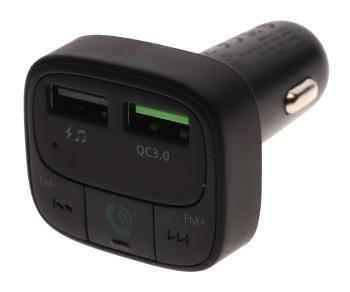 Устройство зарядное в прикуриватель с трансмиттером (bluetooth,hands free) HOCO HOCO e59 black