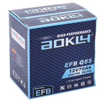 10 549 р. Аккумулятор AOKLY EFB 70Ач обратная полярность AOKLY 6ст70(0) q85l  с доставкой в г. Вологда. Увеличить фотографию 4