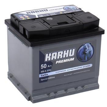 6 999 р. Аккумулятор KARHU Premium 50Ач обратная полярность KAINAR 6ст50(0)  с доставкой в г. Вологда. Увеличить фотографию 2