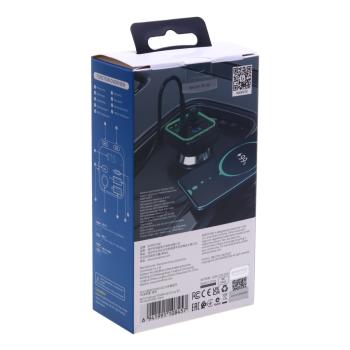 669 р. Устройство зарядное в прикуриватель с трансмиттером (bluetooth,hands free) черное BOROFONE BOROFONE bc53  с доставкой в г. Вологда. Увеличить фотографию 5