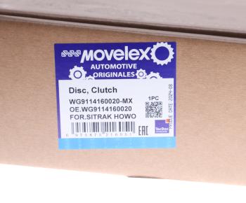 14 399 р. Диск сцепления SITRAK HOWO ведомый MOVELEX MOVELEX wg9114160020-mx  с доставкой в г. Вологда. Увеличить фотографию 6