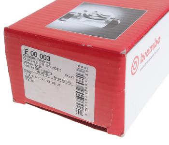 3 399 р. Цилиндр сцепления рабочий BMW 5 (E34) BREMBO BREMBO e06003 BREMBO e06003  с доставкой в г. Вологда. Увеличить фотографию 3
