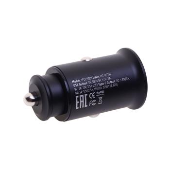 829 р. Устройство зарядное в прикуриватель 1USB + 1 Type C 12V TFN TFN tfn-ccrpd30w01  с доставкой в г. Вологда. Увеличить фотографию 2