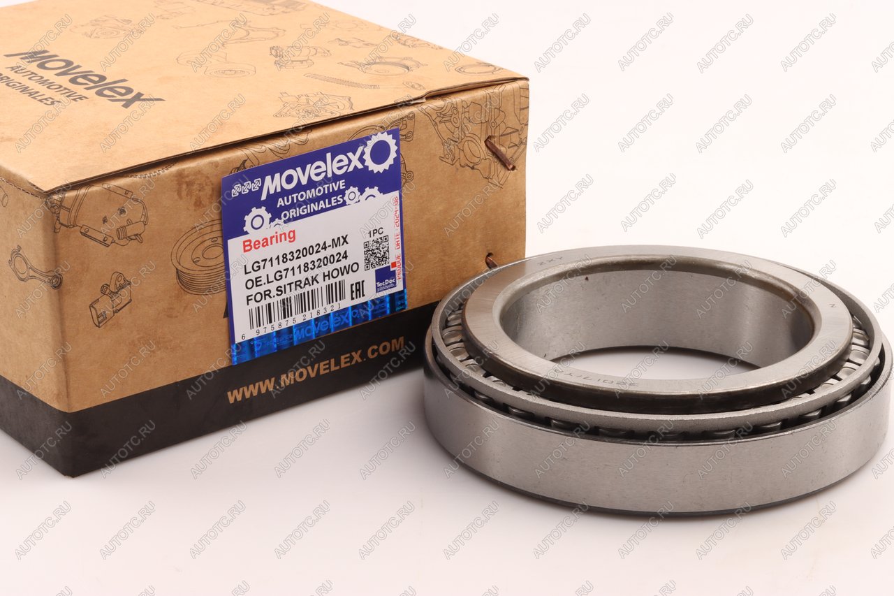1 099 р. Подшипник дифференциала SITRAK HOWO заднего моста MOVELEX MOVELEX lg7118320024-mx MOVELEX lg7118320024-mx  с доставкой в г. Вологда