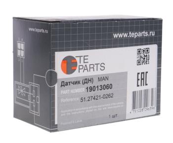 9 749 р. Датчик давления масла MAN дв.D2866,2066 TE PARTS TE PARTS 19013060 TE PARTS 19013060  с доставкой в г. Вологда. Увеличить фотографию 3