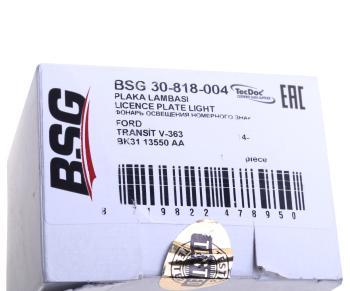 1 699 р. Фонарь освещения знака номерного FORD Transit BSG BSG bsg30818004 BSG bsg30818004  с доставкой в г. Вологда. Увеличить фотографию 4