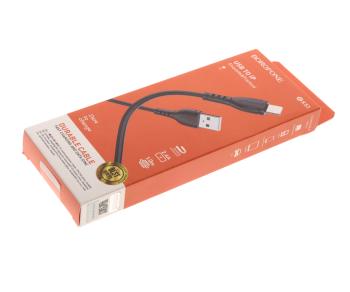 90 р. Кабель iPhone (5-) 1м BOROFONE BOROFONE bx51 черный BOROFONE bx51 черный  с доставкой в г. Вологда. Увеличить фотографию 3