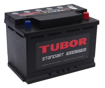 Аккумулятор TUBOR Standart 75Ач обратная полярность TUBOR 6ст75(0)
