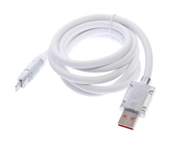 399 р. Кабель USB Type C 1.2м белый XO XO nb227 white  с доставкой в г. Вологда. Увеличить фотографию 1